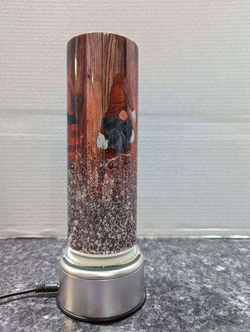 Red Gnome Glitter Wrap Tumbler - Image 4