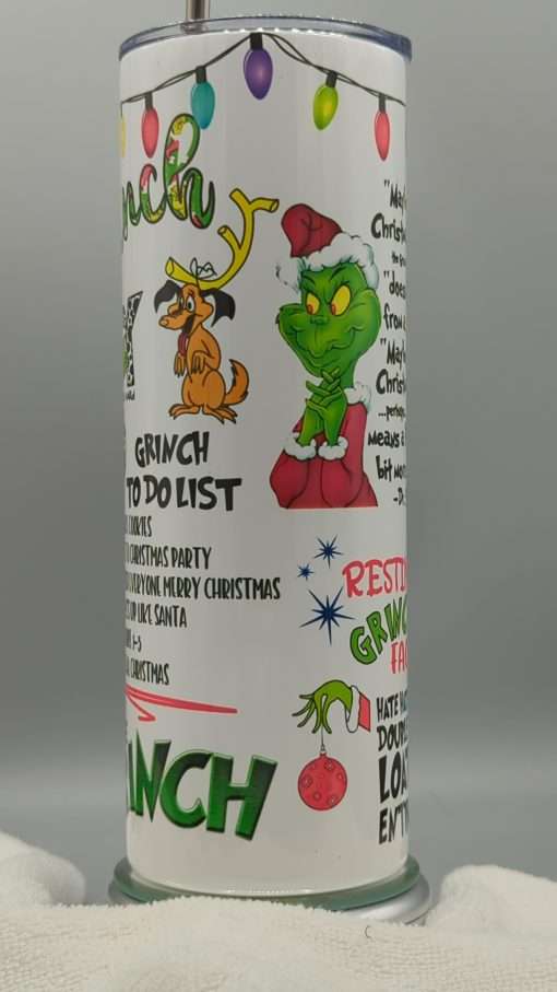 Grinch I'm Booked Tumbler - Image 6