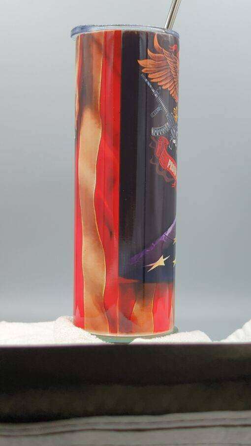 Veteran Military American Flag Tumbler - Image 7