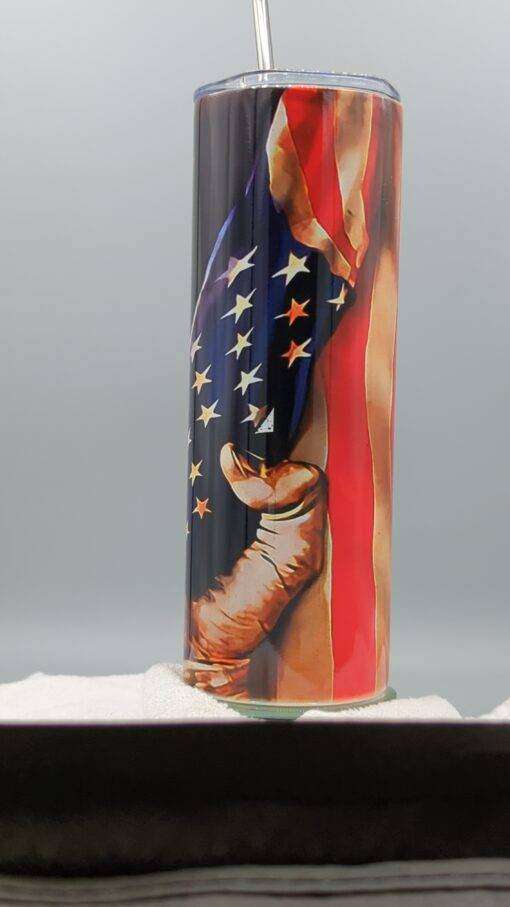 Veteran Military American Flag Tumbler - Image 4