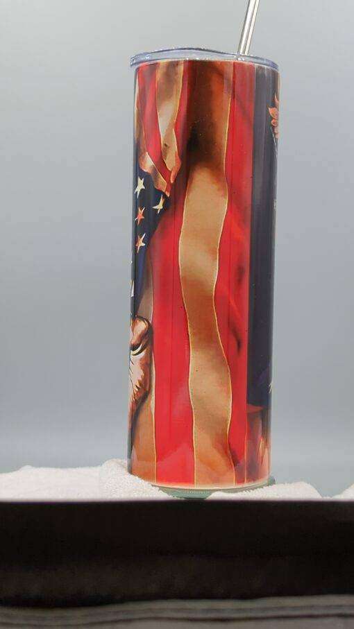 Veteran Military American Flag Tumbler - Image 6