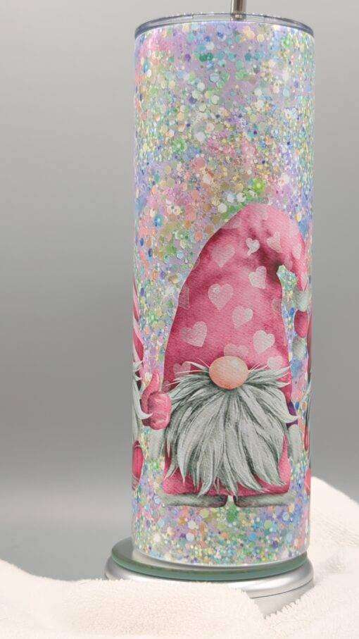 Pink Valentine Gnomes Tumbler - Image 5