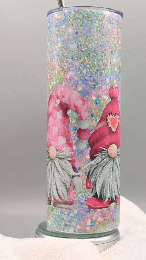 Pink Valentine Gnomes Tumbler - Image 6