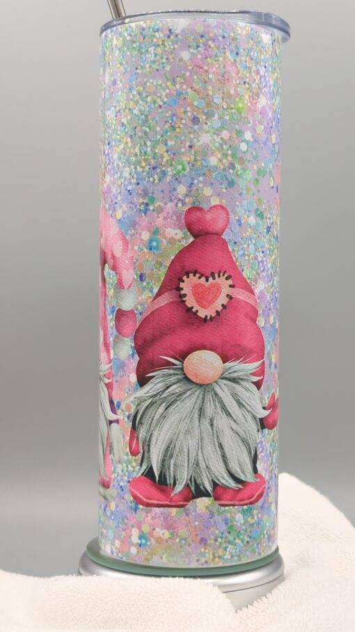 Pink Valentine Gnomes Tumbler - Image 7