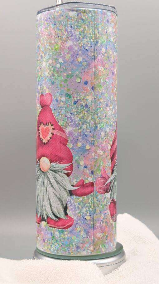 Pink Valentine Gnomes Tumbler - Image 8