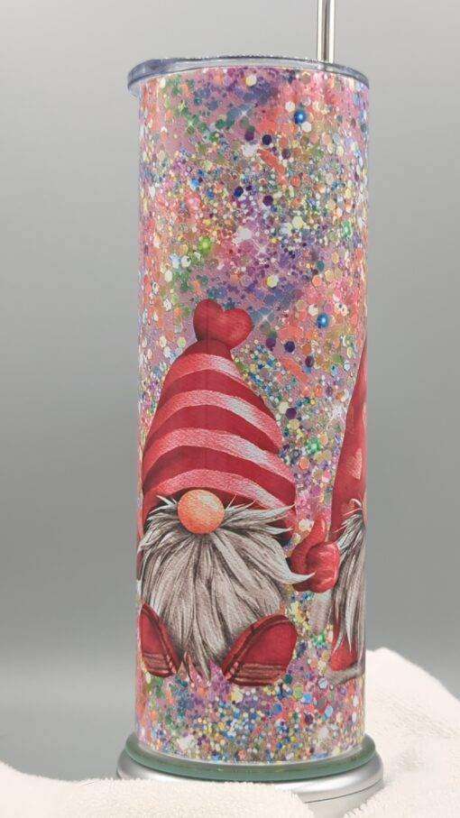 Red Valentine Gnome Tumbler - Image 3