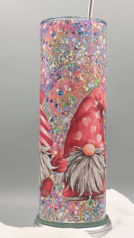 Red Valentine Gnome Tumbler - Image 4