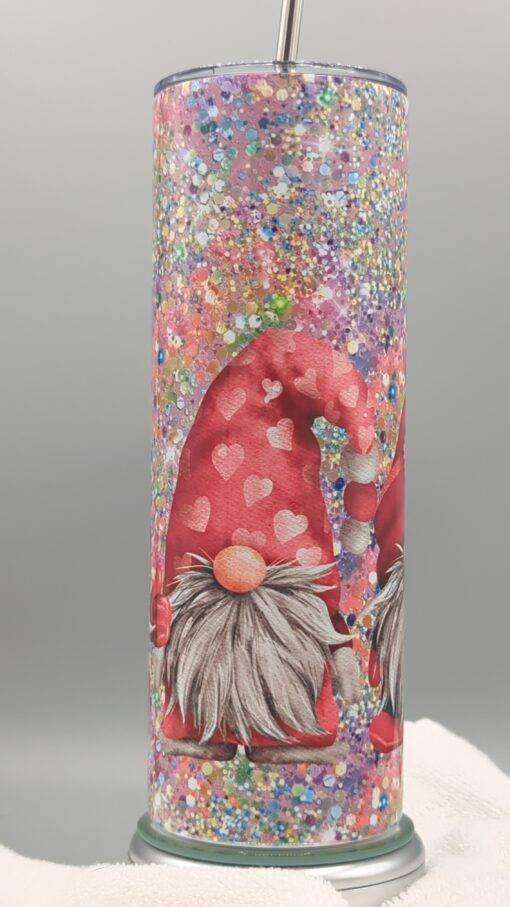 Red Valentine Gnome Tumbler - Image 5