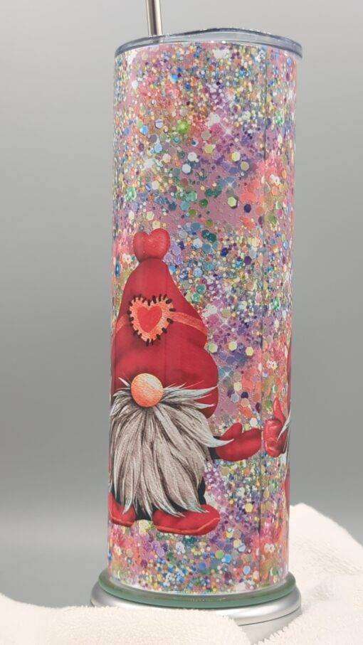 Red Valentine Gnome Tumbler - Image 6