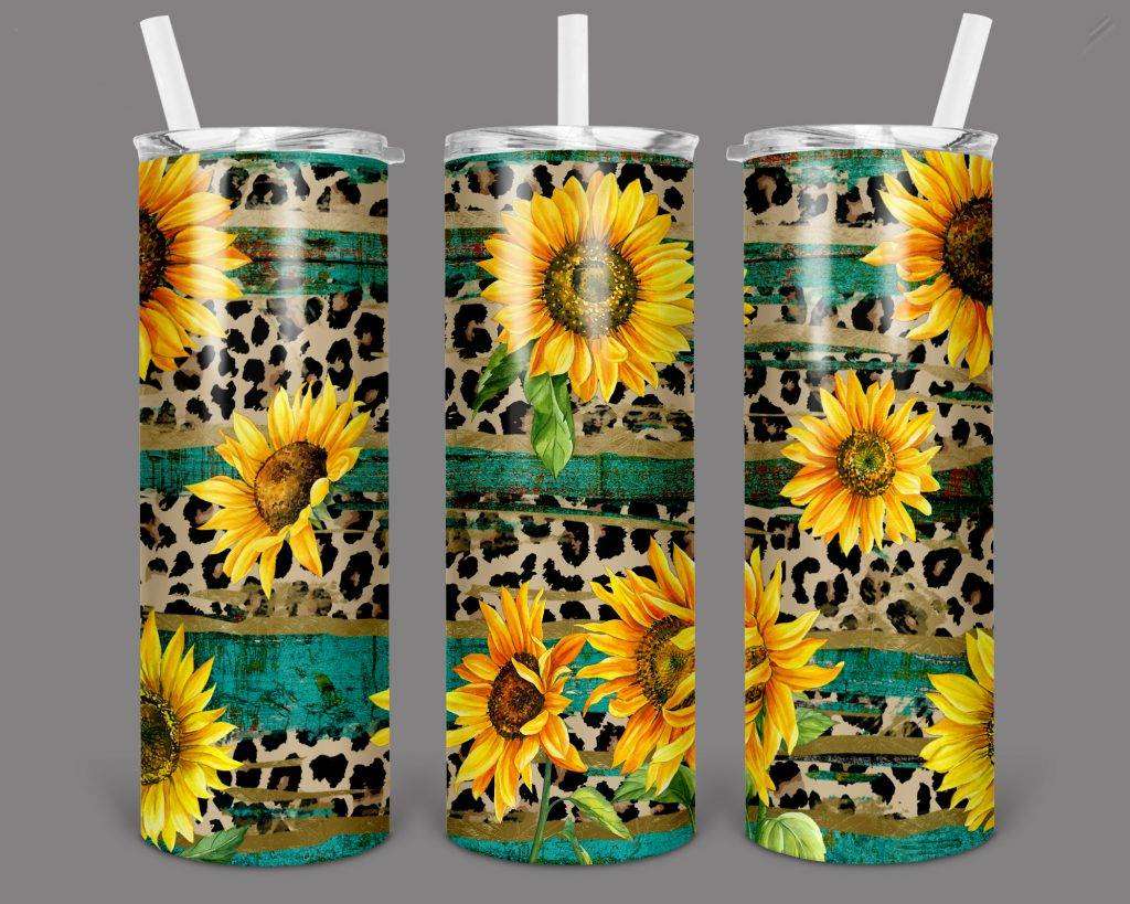 Rustic Sunflower Tumbler