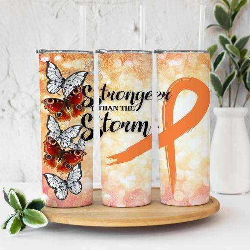 Leukemia Awareness Storm Tumbler