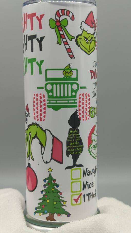 Grinch Collage Tumbler - Image 3