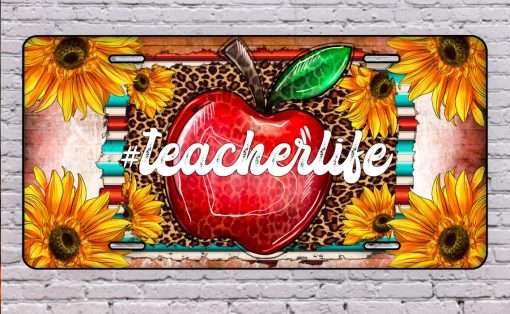 Teacher Life License Plate